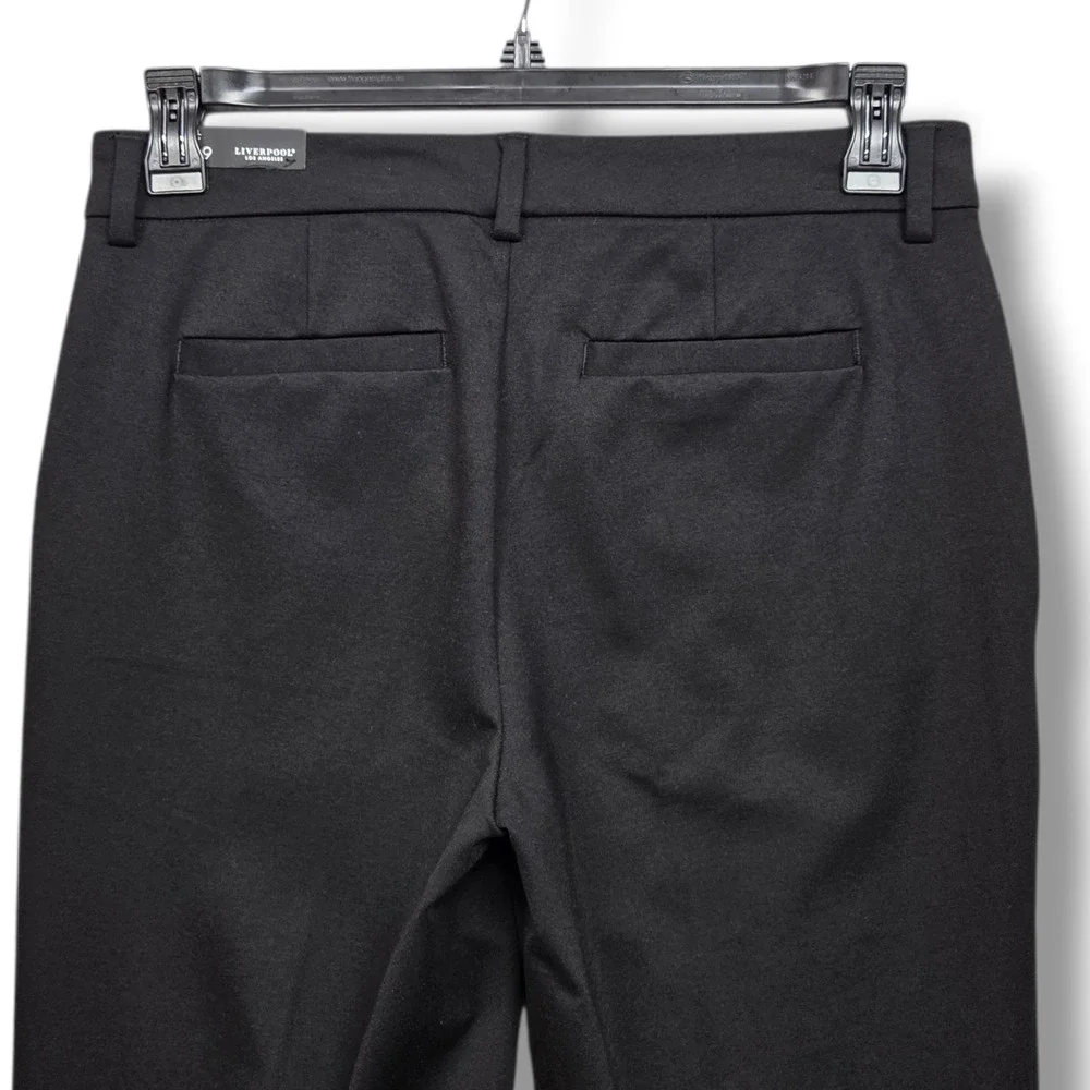 Liverpool Kelsey Trouser Womens 8 Tall Black Mid Rise Slim Leg Pants - Picture 6 of 12